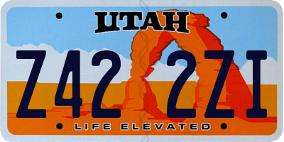 UT license plate Z422ZI