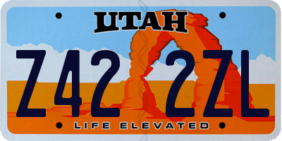 UT license plate Z422ZL