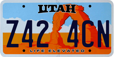 UT license plate Z424CN