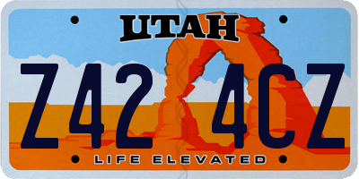 UT license plate Z424CZ