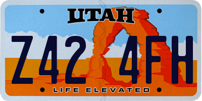 UT license plate Z424FH