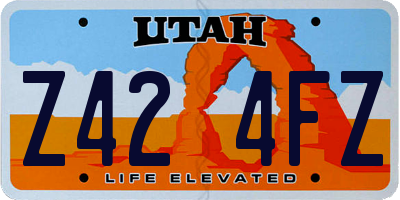 UT license plate Z424FZ