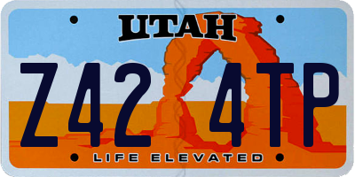 UT license plate Z424TP