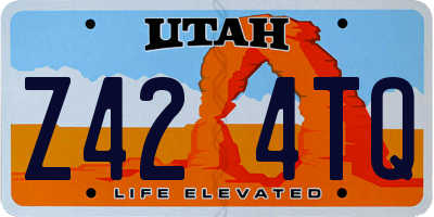 UT license plate Z424TQ
