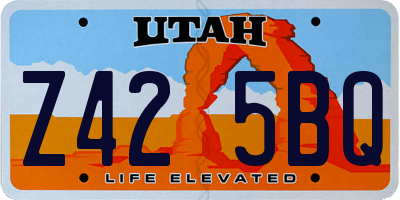 UT license plate Z425BQ