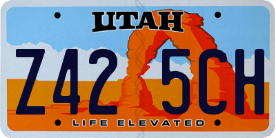 UT license plate Z425CH