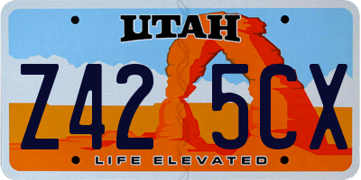UT license plate Z425CX