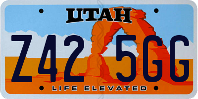 UT license plate Z425GG