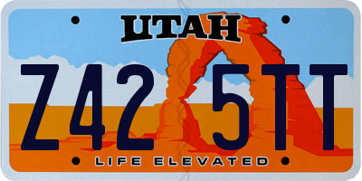 UT license plate Z425TT