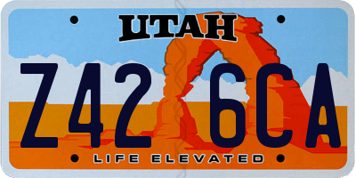 UT license plate Z426CA