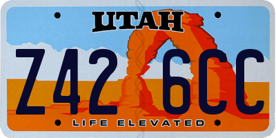 UT license plate Z426CC