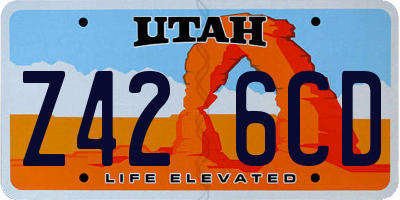 UT license plate Z426CD