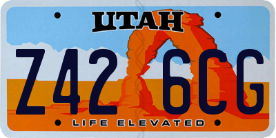 UT license plate Z426CG