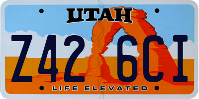 UT license plate Z426CI