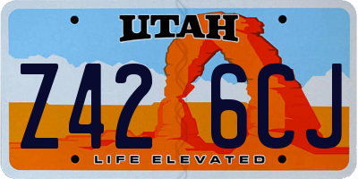 UT license plate Z426CJ
