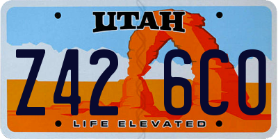 UT license plate Z426CO