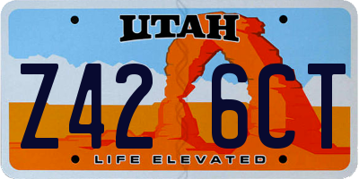 UT license plate Z426CT