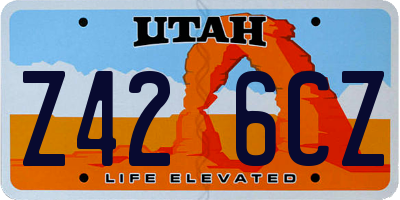 UT license plate Z426CZ