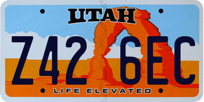 UT license plate Z426EC
