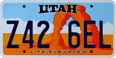 UT license plate Z426EL