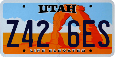 UT license plate Z426ES