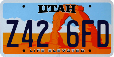 UT license plate Z426FD