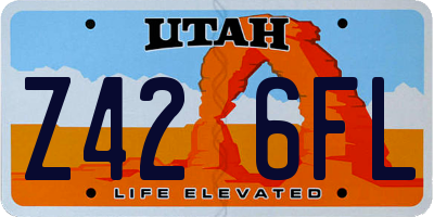 UT license plate Z426FL