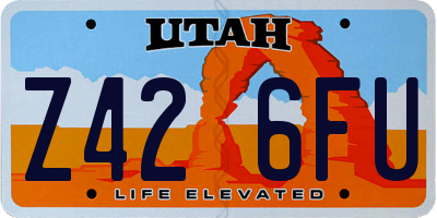 UT license plate Z426FU