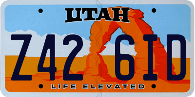 UT license plate Z426ID