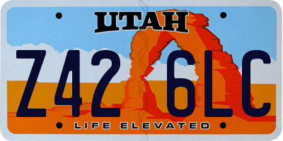 UT license plate Z426LC