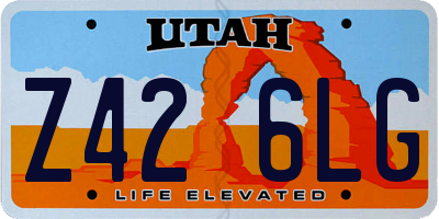 UT license plate Z426LG