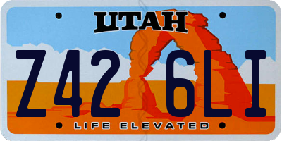 UT license plate Z426LI