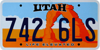 UT license plate Z426LS