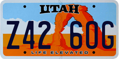 UT license plate Z426OG