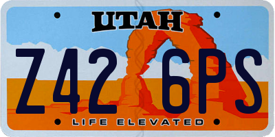 UT license plate Z426PS