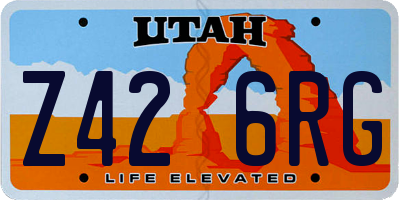 UT license plate Z426RG