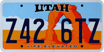 UT license plate Z426TZ