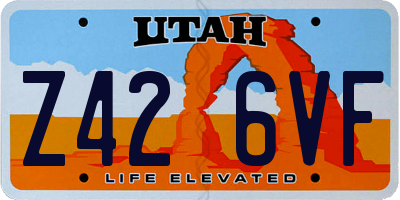 UT license plate Z426VF