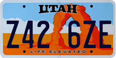 UT license plate Z426ZE
