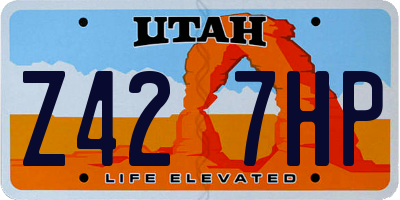 UT license plate Z427HP