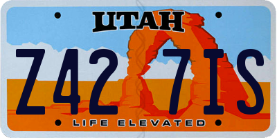 UT license plate Z427IS