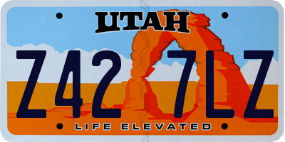 UT license plate Z427LZ