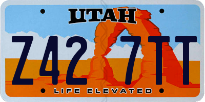 UT license plate Z427TT