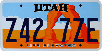 UT license plate Z427ZE