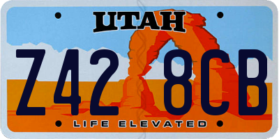 UT license plate Z428CB