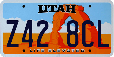 UT license plate Z428CL