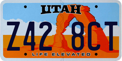 UT license plate Z428CT