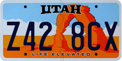 UT license plate Z428CX