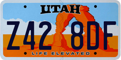 UT license plate Z428DF
