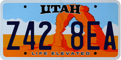 UT license plate Z428EA
